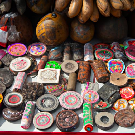 Những loại đồ lam đi chùa đa dạng được bán tại chợ ở Cần Thơ