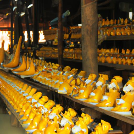 Dây chuyền sản xuất nhiều sản phẩm tín ngưỡng Phật giáo tại nhà máy đồ làm đi chùa