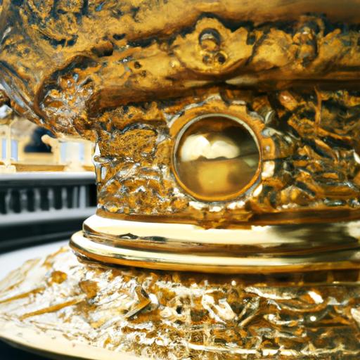 Mẫu đồ lam đi chùa vàng rực với những họa tiết tinh xảo và biểu tượng Phật giáo.